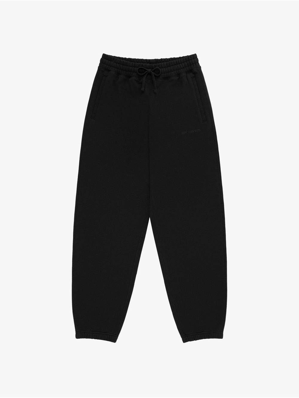 Black Aime Leon Dore Tonal Logo Sweatpants Size M